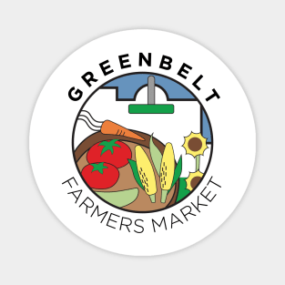 Greenbelt Farmers Market Circle Logo Magnet